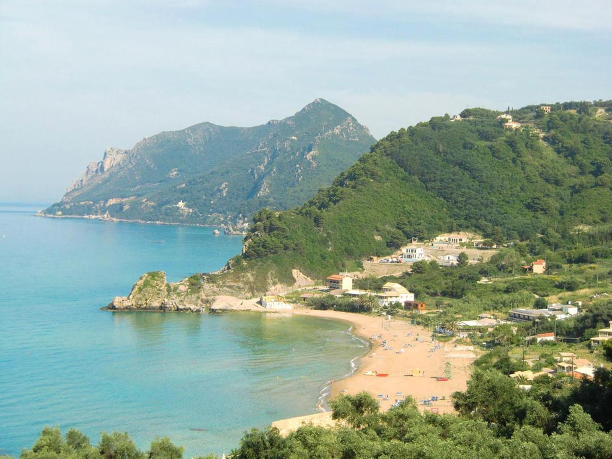 Apartments Escape With Swimming Pool On Pelekas Beach, Corfu Exterior foto